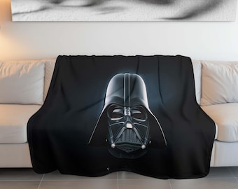 Manta de Darth Vader, manta de Star Wars, manta del lado oscuro, manta polar de ciencia ficción, decoración de Star Wars, manta acogedora de ciencia ficción, manta de arte galáctico