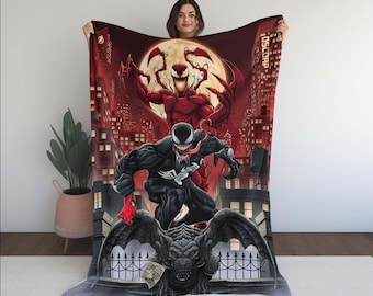 Venom Amazing Blanket, Amazing Pattern Blanket, Harror Blanket, Gift Blanket