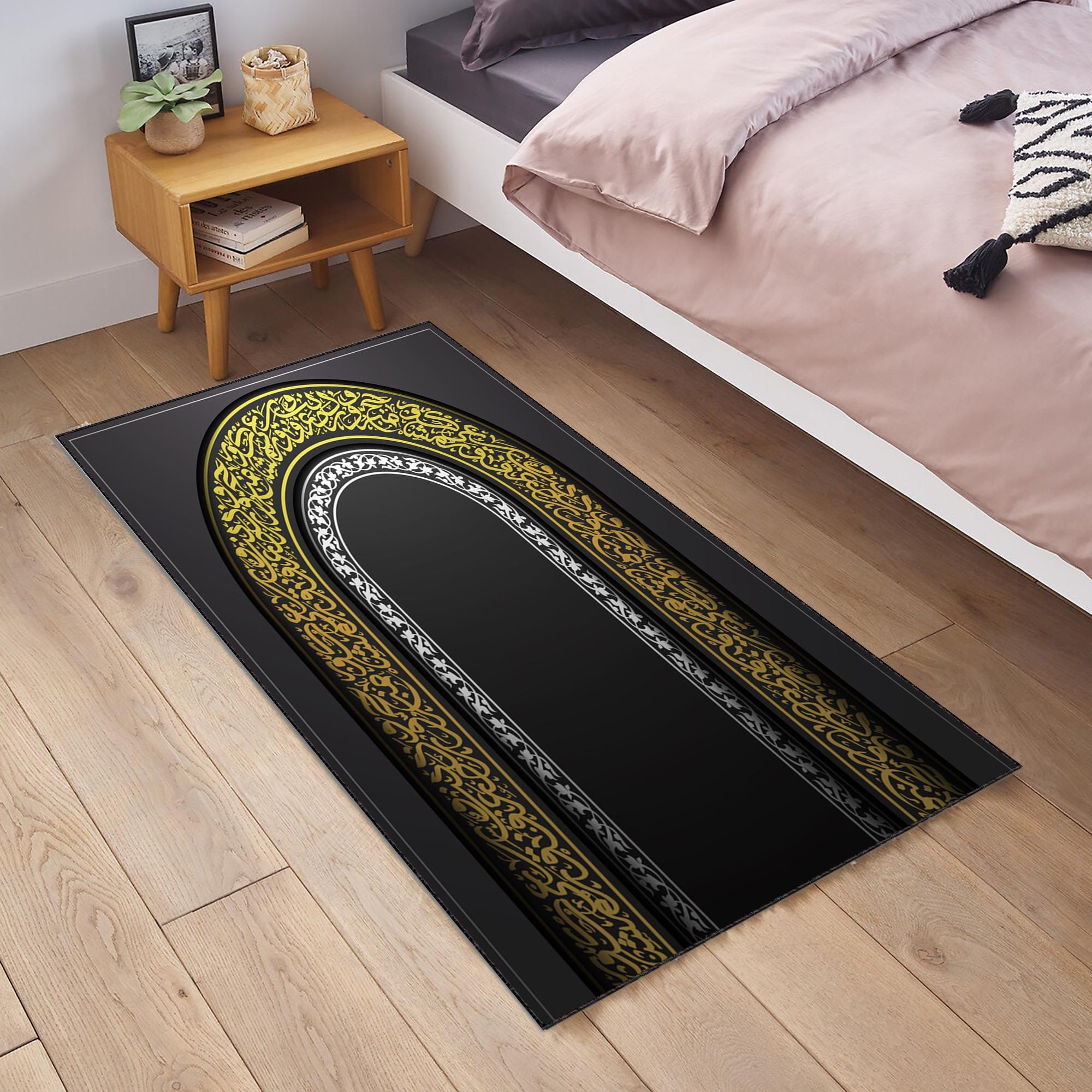 Islamic Calligraphy Rug Mihrab Design Prayer Rug: Islamic Calligraphy, Muslim Seccade - Etsy
