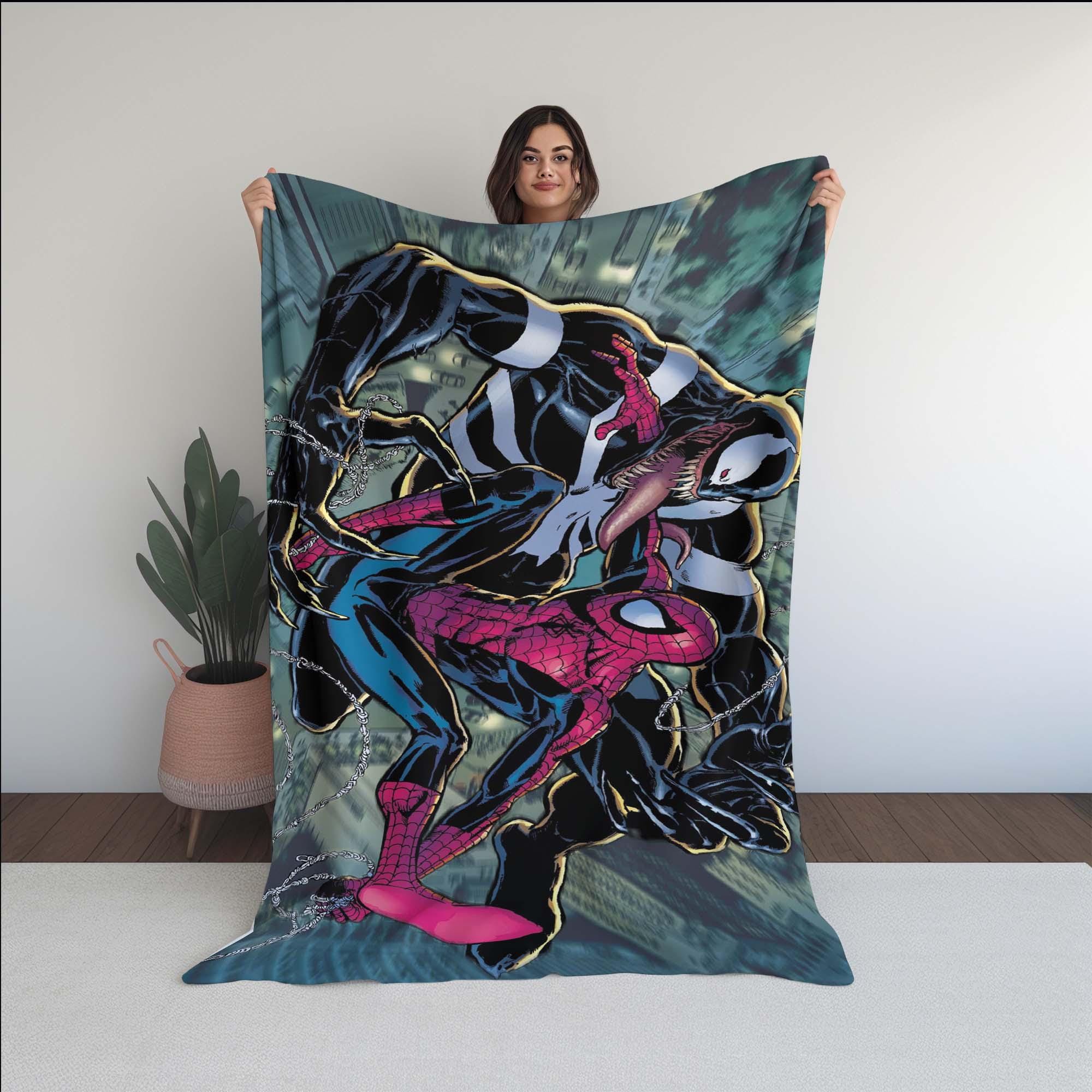 Discover Spider-Man Fleece Blanket, Venom Blanket, Superhero Decor, Superhero Bedroom Decor, Fan Gift