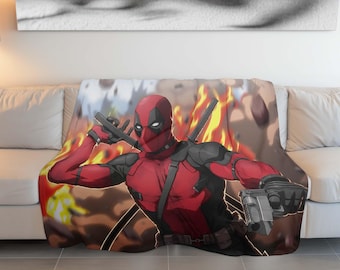 Deadpool Fantastic Blanket, Crazy Man Deadpool Blanket, Gift Ideas Blanket