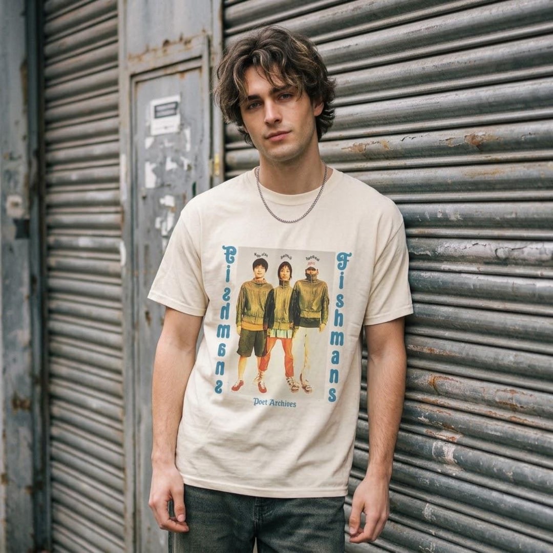 FISHMANS Get Round In The Season Tシャツ Fishmans Japanese Band T-shirt, Shinji Sato Psychedelia, Long