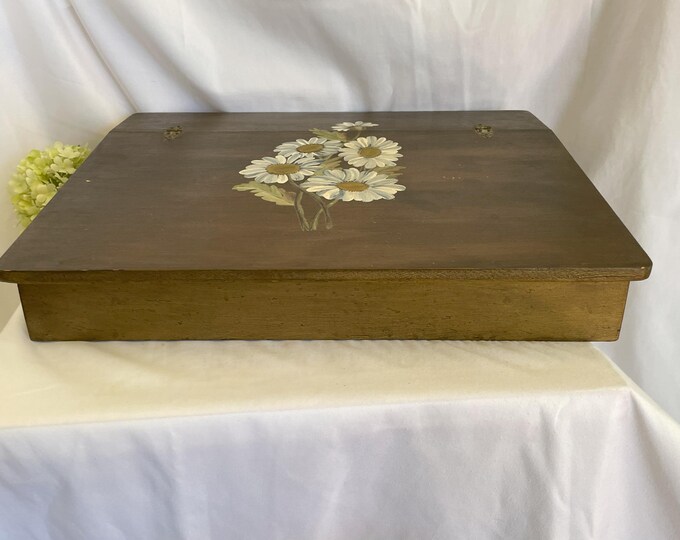 Vintage 1970's Wooden Lap desk Tray