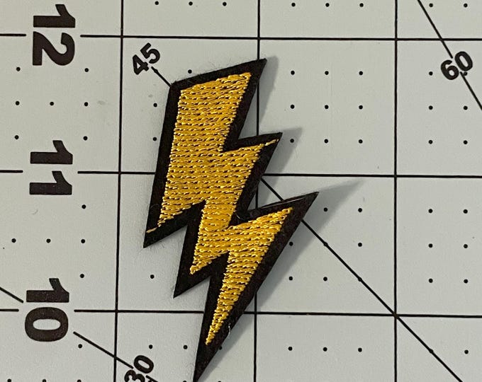 3 - Iron on Lightening patches