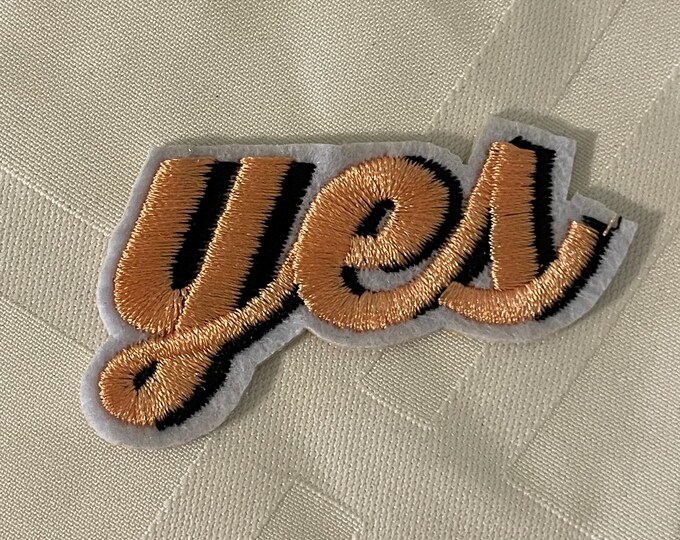 8 - Iron on yes patches