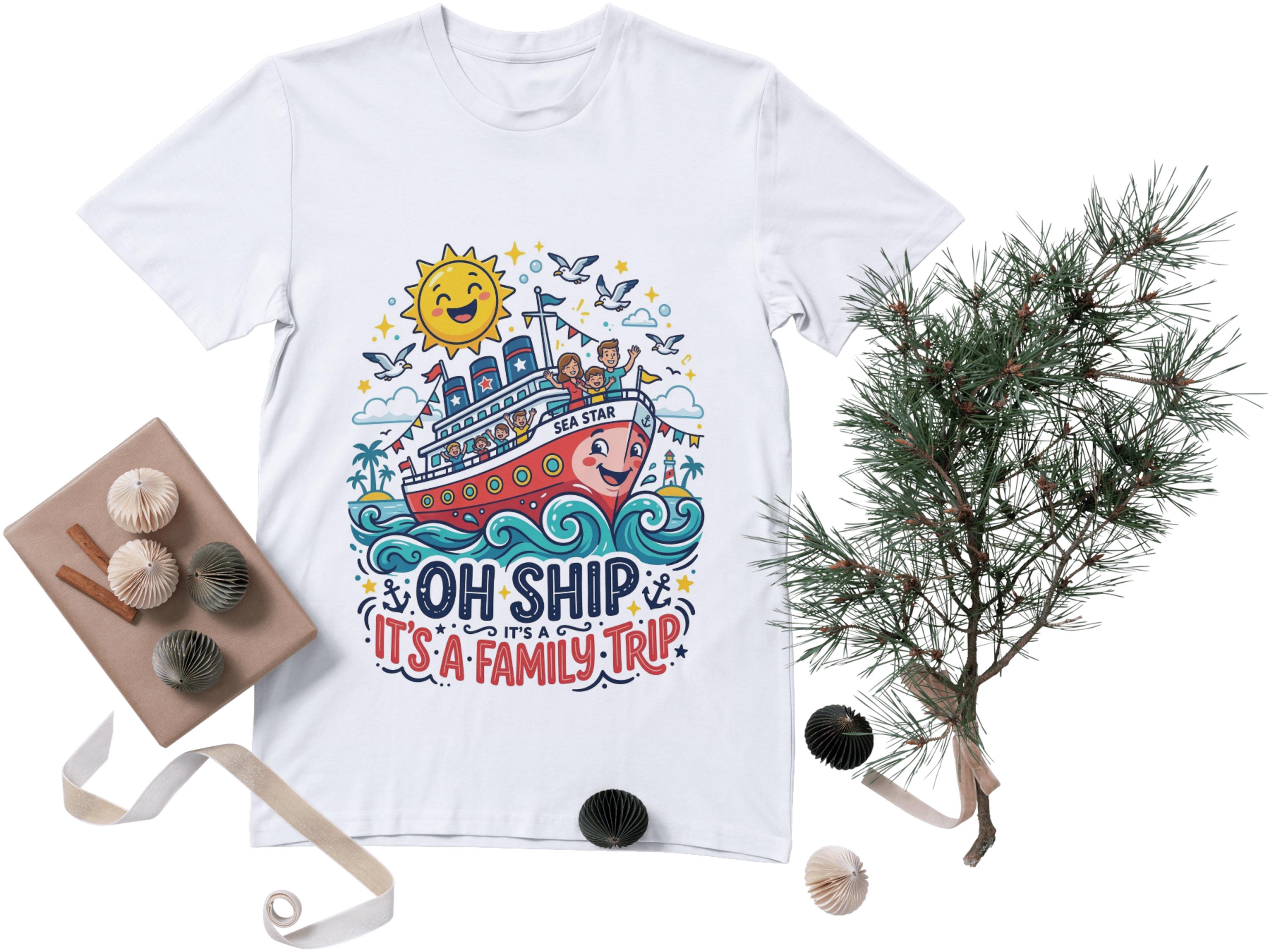 Oh Ship It's A Family Trip PNG | Funny Cruise Vacation Shirt Design ...