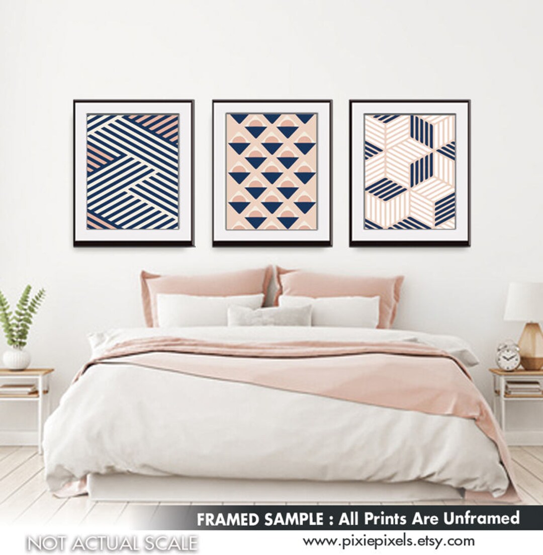Freedom Geometric Patterns series A3 Set of 3 Art Prints featured in ...