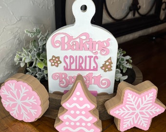 Gingerbread tier tray decor