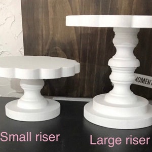 Risers, tiered tray pedestals, mug holder, sign riser, cupcake stand image 9