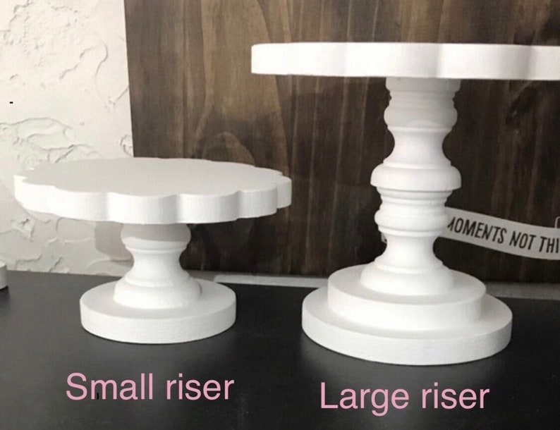 Risers, tiered tray pedestals, mug holder, sign riser, cupcake stand image 9