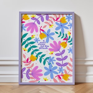 A4 Art Print: Mental Health Positive Reminder