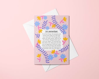 People Places Supportive Greetings Card