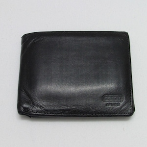 Coach Men's Vintage Black Bi Fold Leather Wallet - Etsy