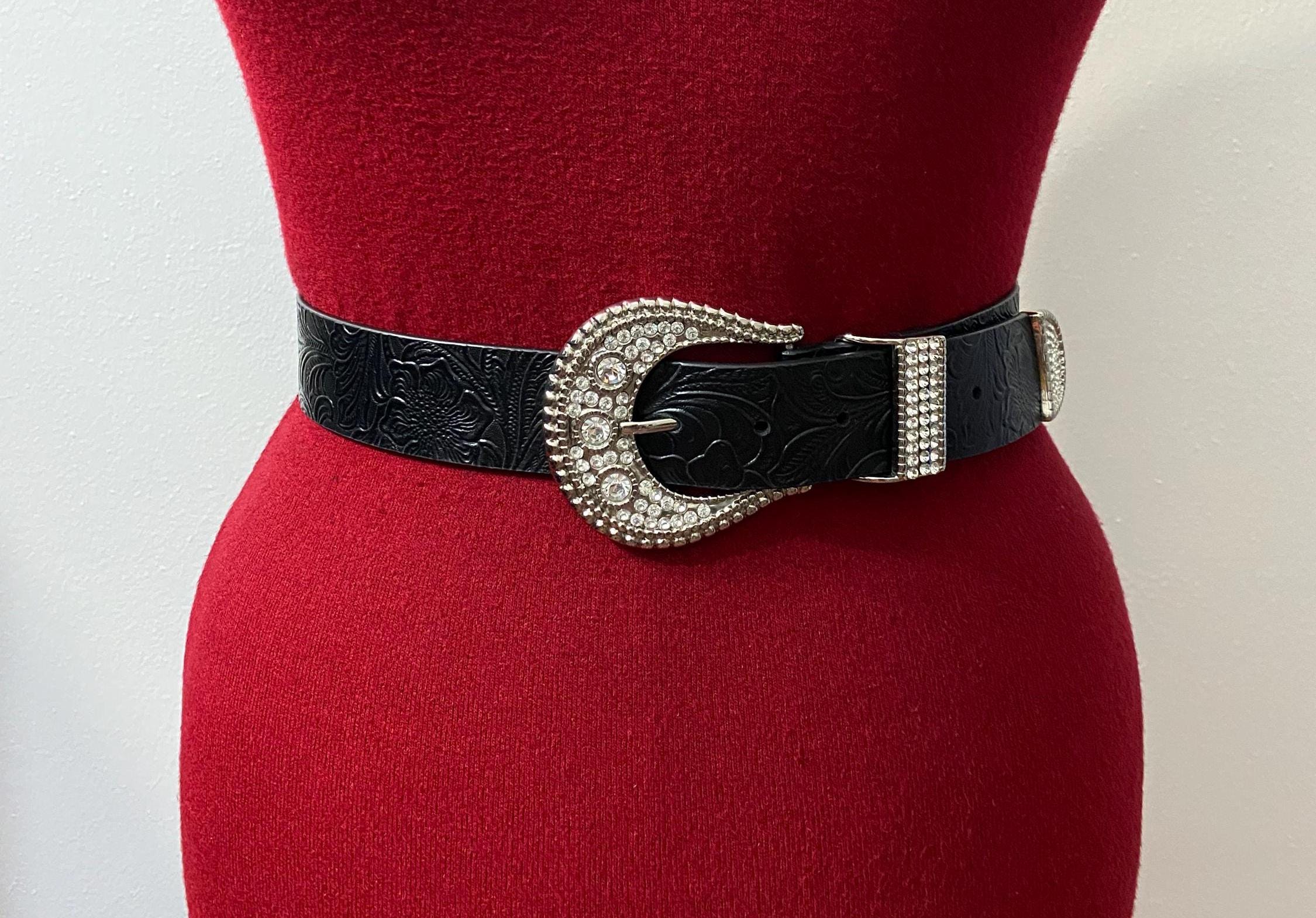 nwt $100 soldout chico\'s leather leaf belt m Chicos Belt - Etsy main image 2