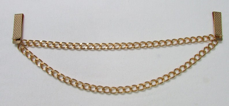 NOS Enhancer Belt Gold Tone Double Layers Chain Links Belt Enhancer Use On Almost Any Belt Or Waistband