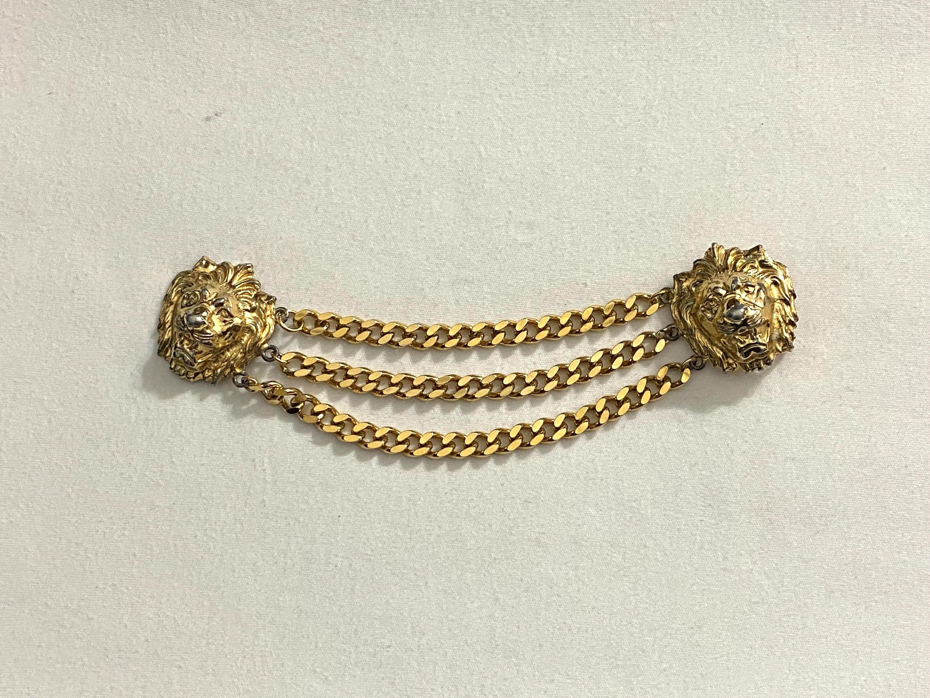 Vintage Lion Chain Belt - Etsy