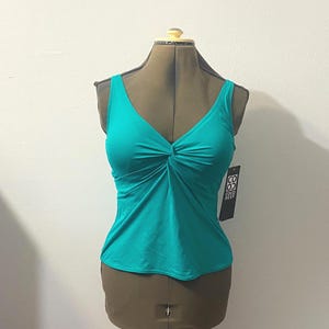 NOS Coco Reef Perfection Fit Bra Green Size Swim Tankini Top, 34D