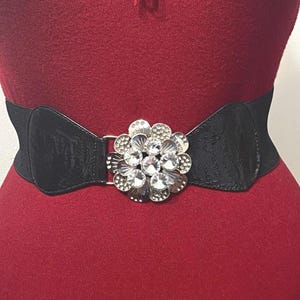Elastic Rhinestone Belt - Etsy display picture 1