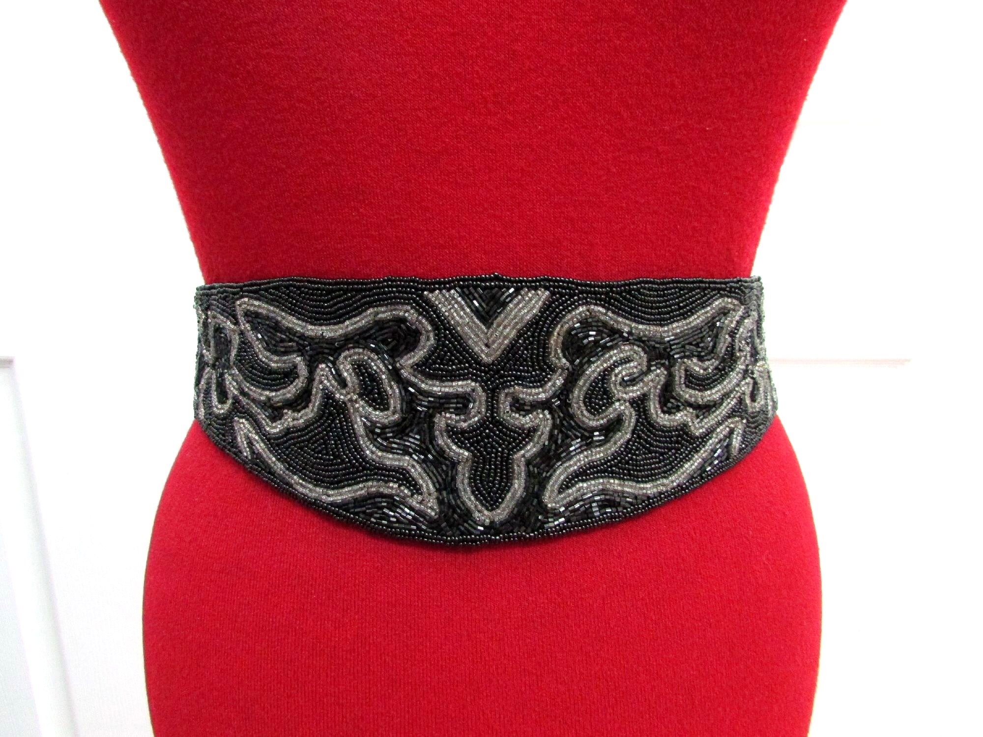 Vintage Beaded Belt for Women - Etsy