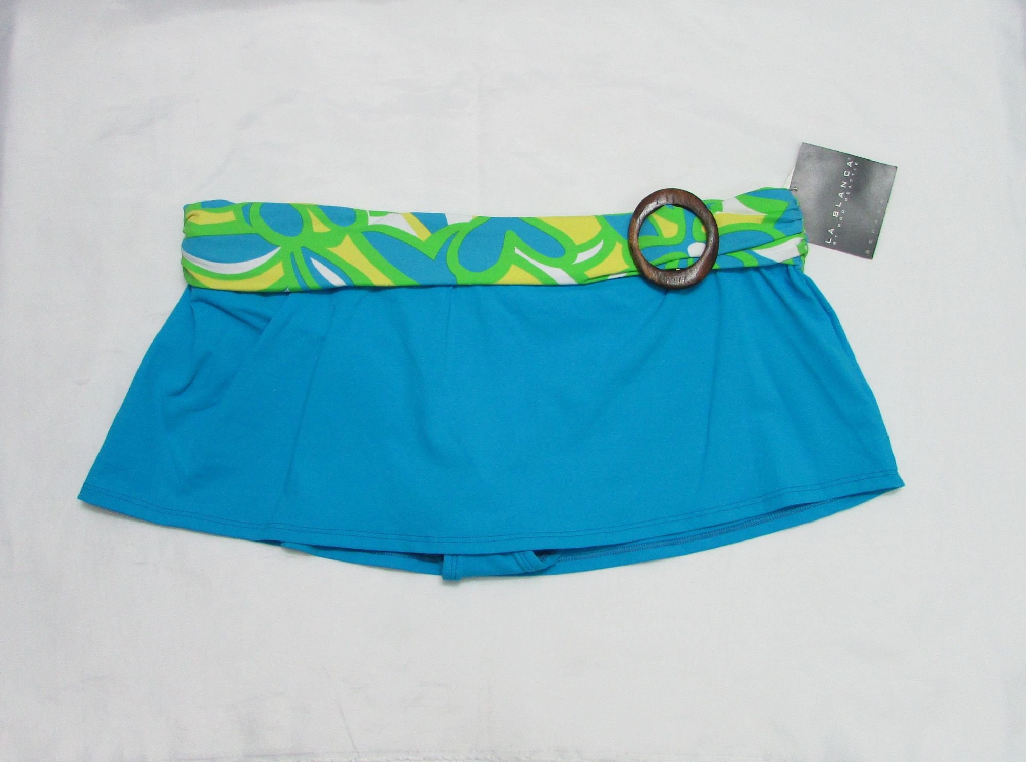 NOS La Blanca Swim Skirt With Attached Bottom Size 14 Swim Etsy