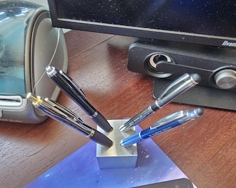 Portalápices de aluminio cúbico de 50 mm