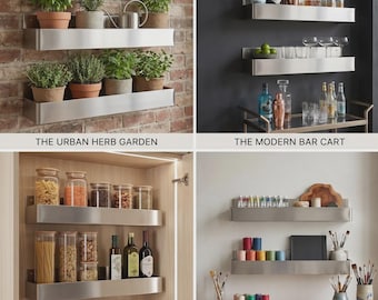 Stainless Steel Floating Shelf,