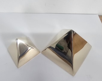Brass Pyramid shape mirror finished come as a pair