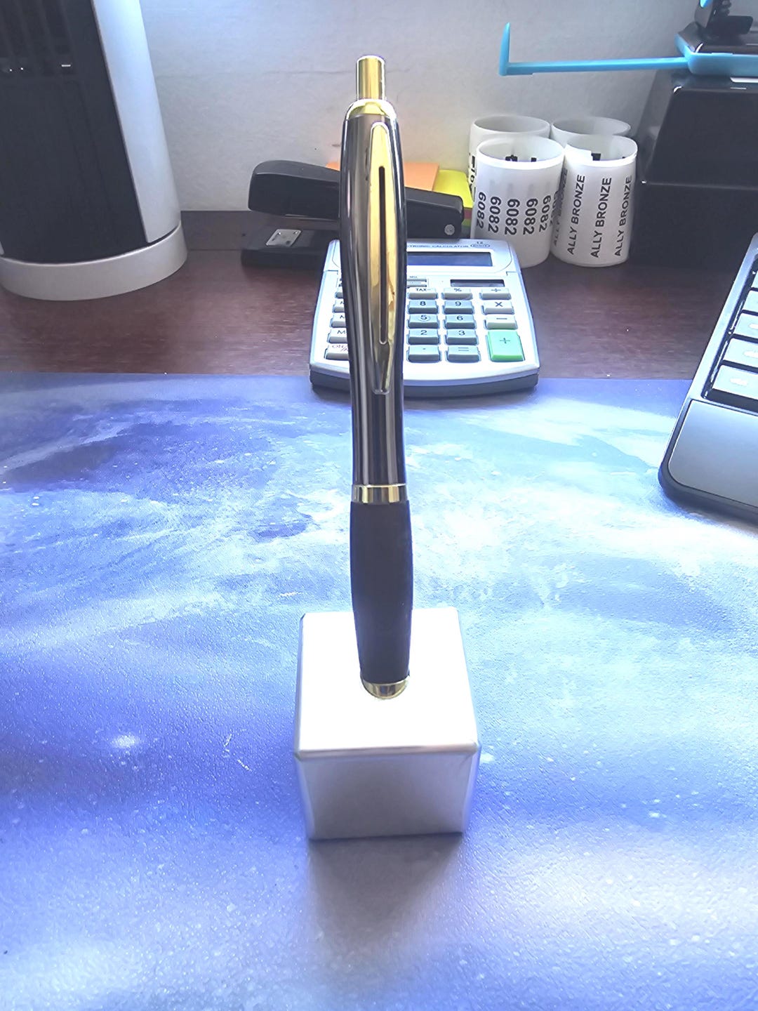 Pen Holder Aluminium Cube 38mm Square - Etsy