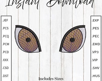 Dragon Eyes Embroidery File, 4x4, 5x7, and 6x10