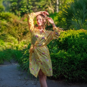 Handmade Kimono Wrap Dress: UK Designed Boho Loungewear