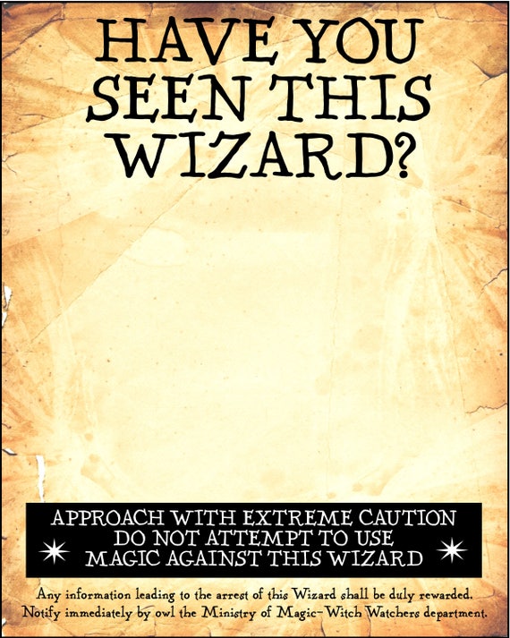 Undesirable No. 1 & Have You Seen This Wizards / Witches 18 X 24 Inch  Digital PDF Printable Poster Pack Blanks for Photo Booth Props 