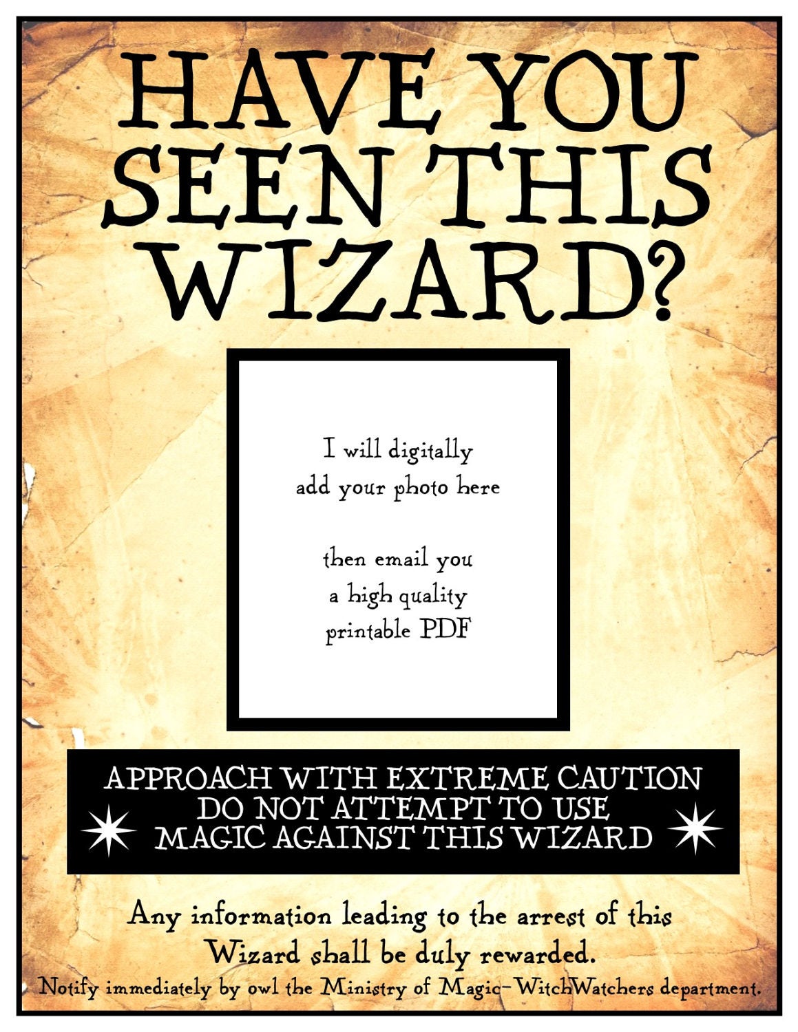Have You Seen This Wizard 8 1 2 X 11 Inch Digital PDF Etsy