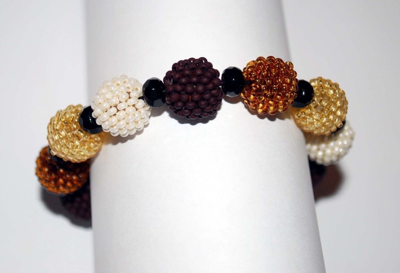 Beaded Bead / Ball Tutorial / Instructions/ Pattern Using Peyote Stitch