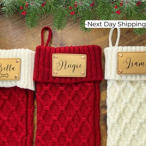 Personalized Christmas Stockings, Knitted Christmas Stockings with Name, Christmas Family Stockings, Holiday Stockings, Holiday Decor Gift