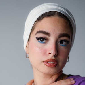 white cotton turban for women, turban hijab, chemo hat