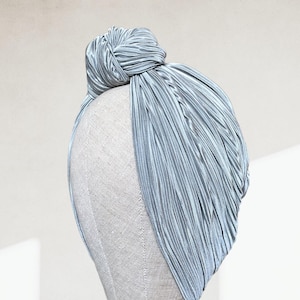 Luxury satin turban for women, instant hijab, chemo hat, handmade in London