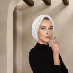 Luxury turban for women, instant hijab, chemo hat, handmade in London
