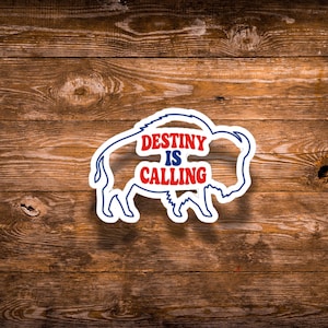 Buffalo voetbalsticker, playoff Buffalo voetbalfan cadeau, Buffalo maffia, 716 BUF, Victory Monday, Destiny is Calling
