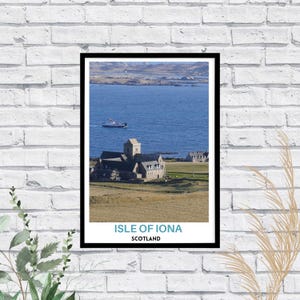 Scenic Rolled Posters, Isle of Iona Print, Travel Wall Art, Scotland Decor, Home and Office Wall Hanging, Gift for Travelers, Scotland photo