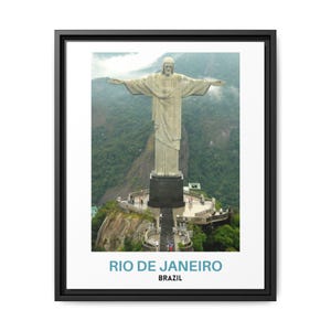 Foto real, Impresión de Río de Janeiro, Arte de la pared de Río de Janeiro, Cartel de Río de Janeiro, Foto de Río de Janeiro, Decoración de Río de Janeiro, Brasil