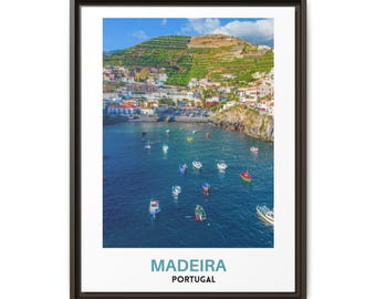 Madeira Portugal Coastal Village Print, Atlantic Island Photography (Digital Download)
