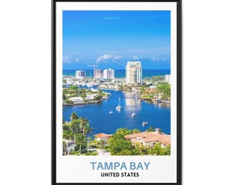 Real Photo, Tampa Bay Print, Tampa Bay Wall Art, Tampa Bay Poster, Tampa Bay Photo, Tampa Bay Poster Print, Tampa Bay Wall Decor, Florida