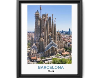 Barcelona Print: Sagrada Familia Photo, Spain Wall Art