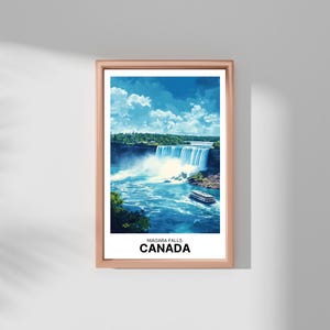 Niagara Falls Print Wall Art Poster, Nature Landscape Art, Home Decor, Living Room Art, Travel Photography, Columbia Travel Wall Art Gift