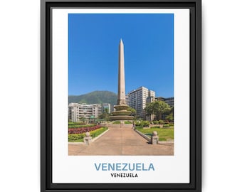 Venezuela Wandkunst: Caracas Stadtansicht Fotodruck