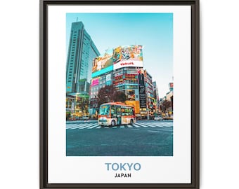 Tokyo Japan Cityscape Print, Modern Architecture, Urban Travel Art (Digital Download)