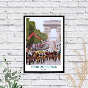 Tour de France Print, Cycling Wall Art, Tour de France Poster, Bicycle Race Decor, France Travel Print, Tour de France Photo, Sport Art Gift