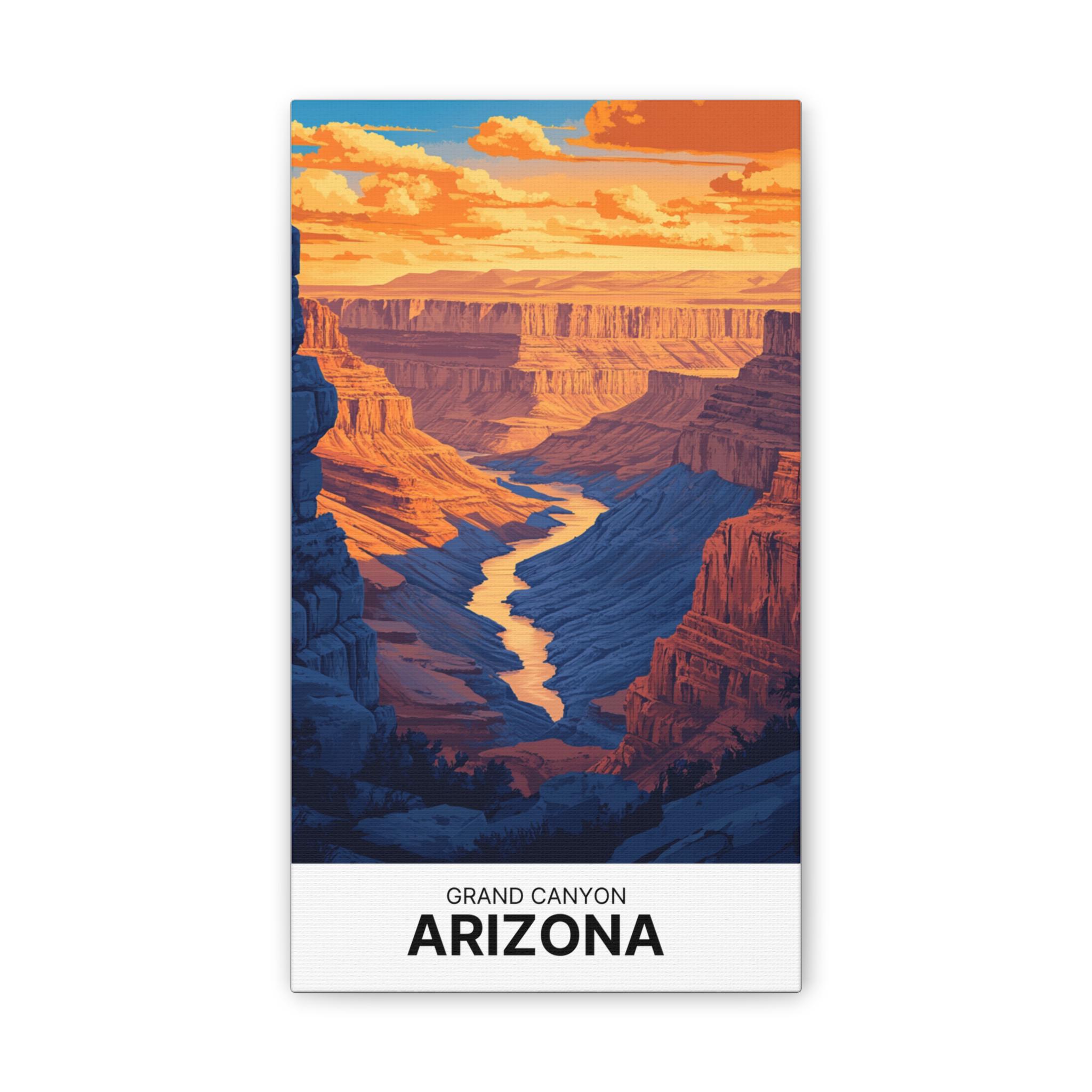 Artistic illustration of red rock mesas in a southwest boho style