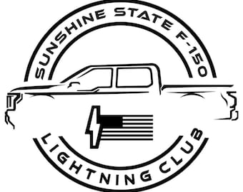 Florida Sunshine State Lightning Club Vinyl Decal