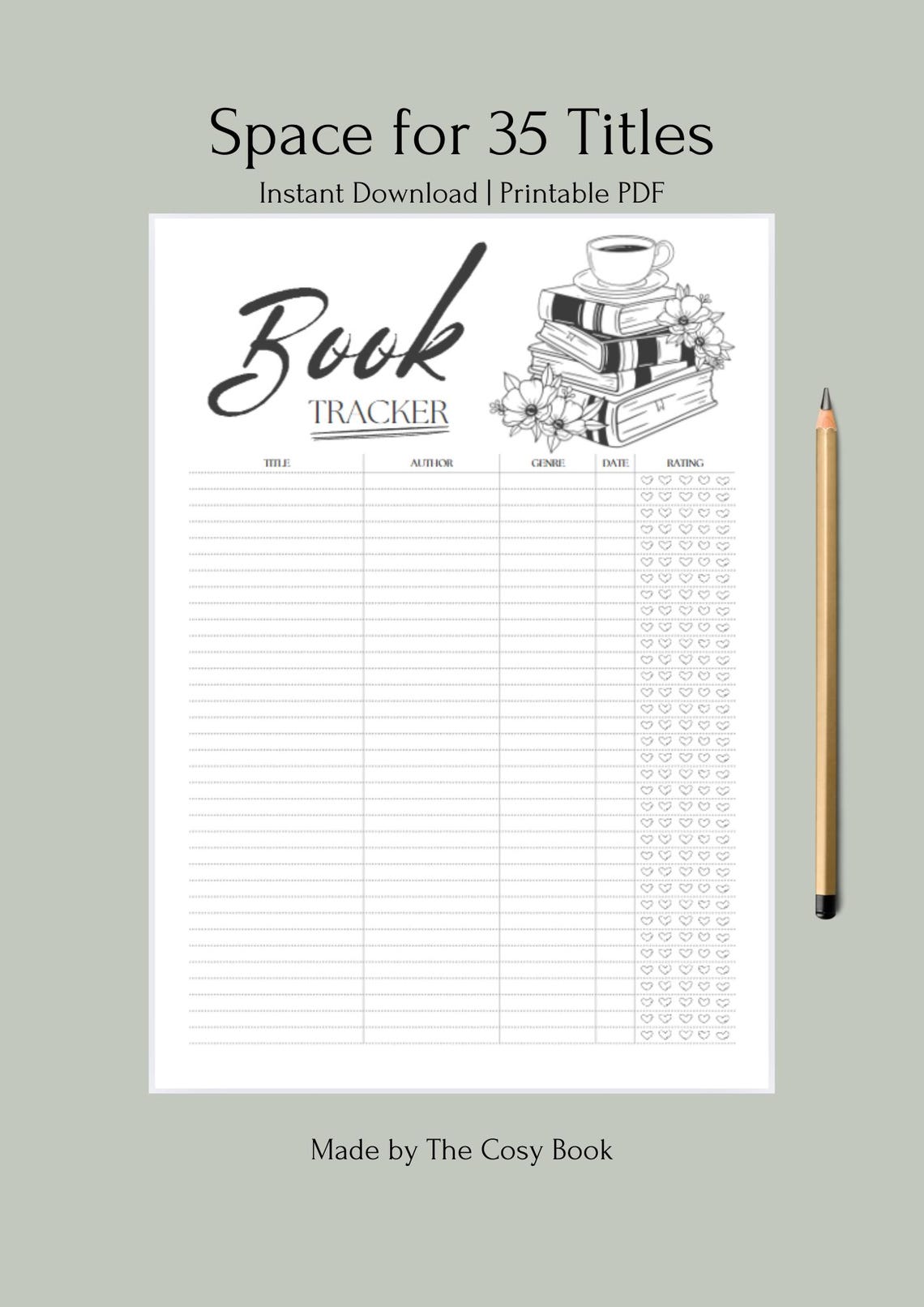 Track Your Reading Journey: Digital Printable Book Log & Reading ...